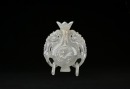 A White Icy Jadeite &lsquo;Double Fish and Vase&rsquo; Pendant - 2