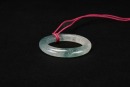 A White Icy Jadeite &lsquo;Bi&rsquo; Pendant - 3