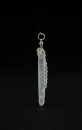 A White Icy Jadeite Brush-Form Pendant