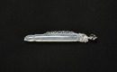 A White Icy Jadeite Brush-Form Pendant - 3
