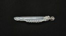 A White Icy Jadeite Brush-Form Pendant - 4