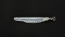 A White Icy Jadeite Brush-Form Pendant - 5