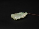 An Icy Jadeite Double Gourds Pendant with 18K Gold Bail - 8