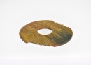 A Large Mottled Jade Notched Axe, Shang Dynasty - 8