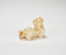 A Carved Pale Celadon Jade Figure Of A Winged Mythical Beast, Han Dynasty - 4