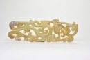 A Pair of Large Openwork Jade Plaques With Interlaced Dragon-and-Phoenix Design, Eastern Zhou Dynasty - 4