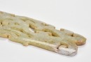 A Pair of Large Openwork Jade Plaques With Interlaced Dragon-and-Phoenix Design, Eastern Zhou Dynasty - 10