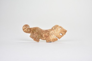 A Carved Jade Tiger-Form Pendant, Western Zhou Dynasty