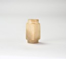 A Pale Celadon and Russet Jade Tubular Bead, Western Zhou Dynasty
