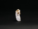 A Mottled Jade Animal-Form Tubular Pendant, Shang Dynasty - 6