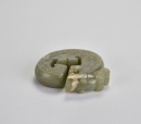 A Carved Jade Coiled-Tail Dragon Pendant, Shang Dynasty - 6