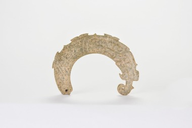 A Jade Dragon-Form Pendant. Han Dynasty (206 Bc&ndash;Ad 220).