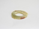 A Celadon And Russet Jade Dragon-Form Ring Pendant. Shang Dynasty - 3