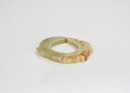 A Celadon And Russet Jade Dragon-Form Ring Pendant. Shang Dynasty - 7