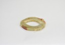 A Celadon And Russet Jade Dragon-Form Ring Pendant. Shang Dynasty - 8