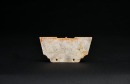 A Rare Carved Jade Crown-Shaped Ornament with Anthropomorphic Mask, Liangzhu Culture - 2