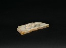 A Rare Carved Jade Crown-Shaped Ornament with Anthropomorphic Mask, Liangzhu Culture - 6