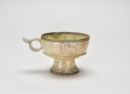 A Bronze-Mounted Jade Ear Cup with Mandarin Ducks, Han Dynasty - 4