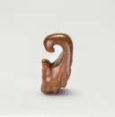 A Brown Jade Hook-Shaped Dragon Pendant, Shang Dynasty - 4