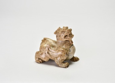 A Carved Jade Figure of a Winged Mythical Beast, Han Dynasty