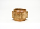 A Carved Jade Cong-Form Ritual Object with Anthropomorphic Mask Designs, Shang Dynasty - 4