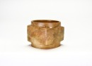 A Carved Jade Cong-Form Ritual Object with Anthropomorphic Mask Designs, Shang Dynasty - 6