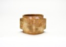 A Carved Jade Cong-Form Ritual Object with Anthropomorphic Mask Designs, Shang Dynasty - 8