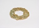 A Carved Celadon Jade Openwork Dragon-and-Phoenix Bi Disc, Warring States Period - 4