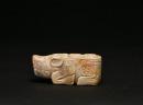 A Carved Jade Four-Tube Mythical Beast Fitting, Shang Dynasty - 9