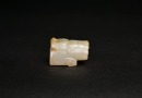 A Pale Celadon Jade Carving of a Recumbent Mythical Beast, Shang Dynasty - 4