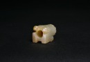 A Pale Celadon Jade Carving of a Recumbent Mythical Beast, Shang Dynasty - 5