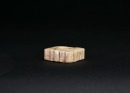 Hongshan Culture. A Carved Jade Square Ornament with Silkworm Motifs - 8