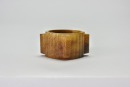 A Carved Brown Jade Cong, Western Zhou - 4