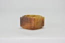 A Carved Brown Jade Cong, Western Zhou - 6