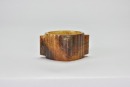A Carved Brown Jade Cong, Western Zhou - 7