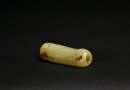 A Jade Bird-Form Tubular Ornament, Shang Dynasty - 2