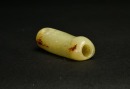 A Jade Bird-Form Tubular Ornament, Shang Dynasty - 11