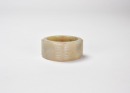 A Pale Celadon Jade Cong-Form Ring, Neolithic Period - 4