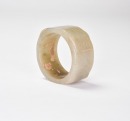 A Pale Celadon Jade Cong-Form Ring, Neolithic Period - 9