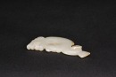 A Carved Pale Celadon Jade Double-Beast Pendant, Western Zhou Dynasty - 6