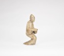 A Large Carved Jade Figure of a Kneeling Attendant, Han - 2