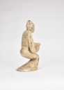A Large Carved Jade Figure of a Kneeling Attendant, Han - 4