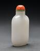 Qing - A Fine White Jade Snuff Bottle - 4