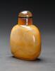 Qing-An Amber Carved ‘Wash Horse’ Snuff Bottle - 5