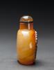 Qing-An Amber Carved ‘Wash Horse’ Snuff Bottle - 6