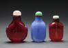 Late Qing-A Group Of Three Glass Snuff Bottle - 5