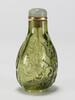 Qing-A Transparence Green Glass Snuff Bottle - 5