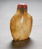 Qing-An Agate Carved Large Snuff Bottle - 2