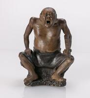 Early 20th Century-Shouting Man In Biscuit And Iron Slip