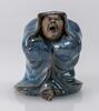 Early 20th Century-Yawning Damo ‘Blue Flambé Glaze’